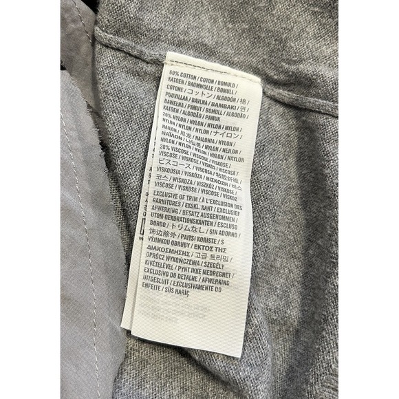 Hollister Open Cardigan Gray Sz Large, Lace Tie‎ Ruffled Waterfall Y2K - Picture 6 of 6